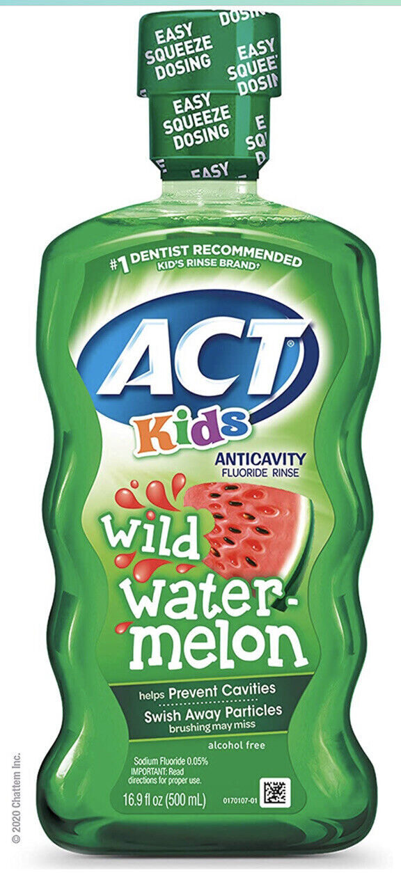 Act kids anticavity fluoride Rinse wild watermelon