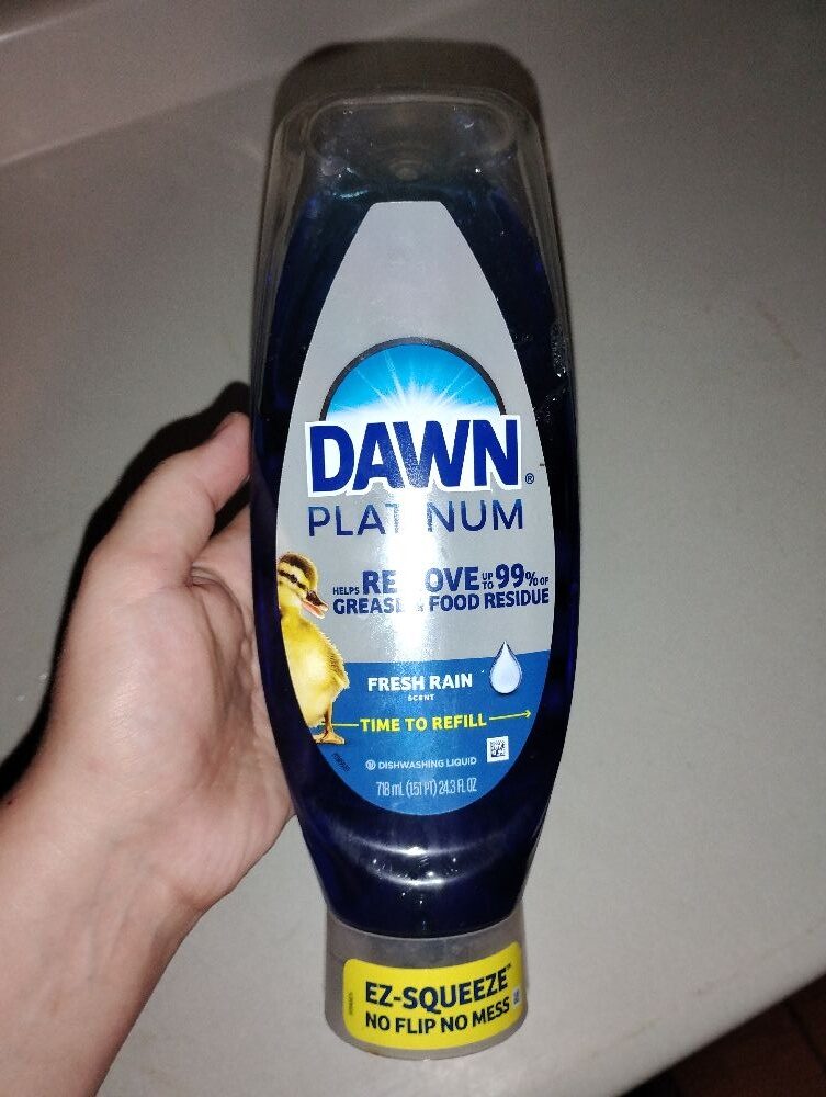 Dawn platinum dish wash fresh rain