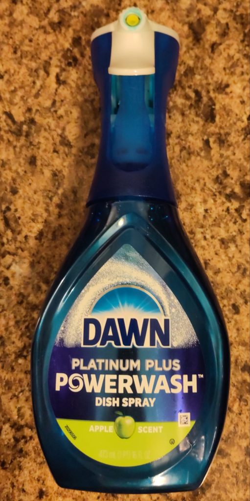 Dawn platinum plus power wash dish spray apple scent